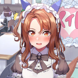 This is a pixiv picture whose title is メイドキングヘイロー.
