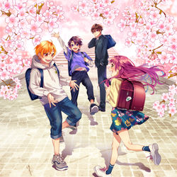 This is a pixiv picture whose title is 花の名前を.
