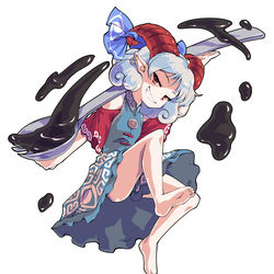 This is a pixiv picture whose title is バトルっぽい饕餮尤魔立ち絵 表情差分.