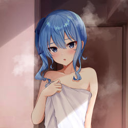 This is a pixiv picture whose title is シャワーだけ浴びた.