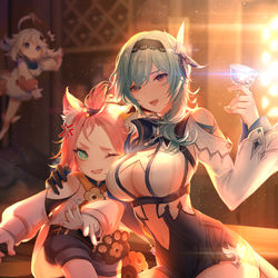 This is a pixiv picture whose title is 优菈生贺图.