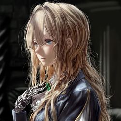 This is a pixiv picture whose title is ヴァイオレット・エヴァーガーデン.
