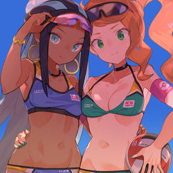 This is a pixiv picture whose title is ルリナとソニア2021113.