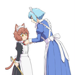 This is a pixiv picture whose title is メイド先輩後輩.