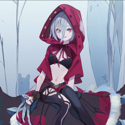 This is a pixiv picture whose title is おおかみハンター.