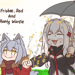 This is a pixiv picture whose title is Red and Warfie.