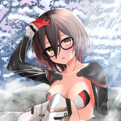This is a pixiv picture whose title is 温泉の熱源.