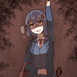 This is a pixiv picture whose title is 我慢.