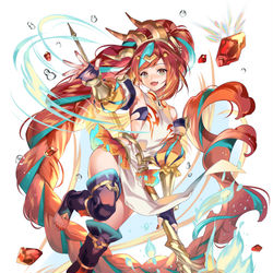 This is a pixiv picture whose title is 火の精霊 サラマンダー.