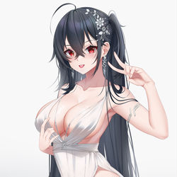 This is a pixiv picture whose title is 大凤婚纱.