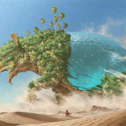 This is a pixiv picture whose title is 砂獏.