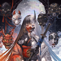 This is a pixiv picture whose title is Sale of my solo exhibition works.