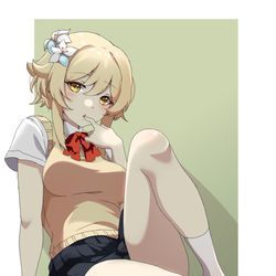This is a pixiv picture whose title is SchoolUniform.