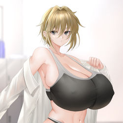 This is a pixiv picture whose title is 女子校の王子様の着替えに遭遇.