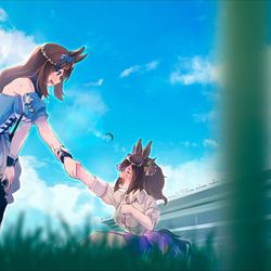This is a pixiv picture whose title is あなたが居たから、こんなに速く走れました　ありがとう.