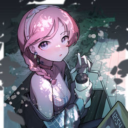 This is a pixiv picture whose title is 블루포이즌.