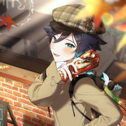 This is a pixiv picture whose title is Pocky.