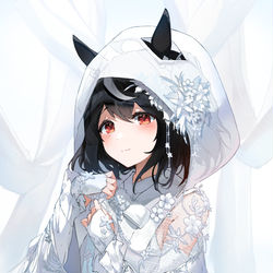This is a pixiv picture whose title is 白無垢のキタサンブラック.