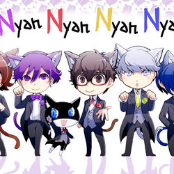 This is a pixiv picture whose title is ぺるそにゃ！.