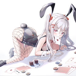 This is a pixiv picture whose title is bunny girl.
