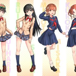 This is a pixiv picture whose title is 冬服とりかえっこ.