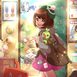 This is a pixiv picture whose title is 【剣盾】2nd Anniversary!!.