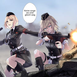 This is a pixiv picture whose title is MP40 & MP41.