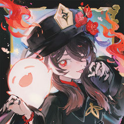 This is a pixiv picture whose title is 胡桃.
