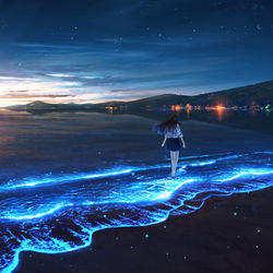 This is a pixiv picture whose title is ブルーな気持ち.