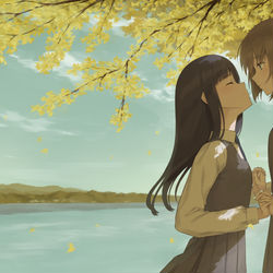 This is a pixiv picture whose title is 身長差.