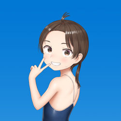 This is a pixiv picture whose title is ✌️😆.