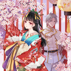 This is a pixiv picture whose title is 【仕事絵】遊郭の花嫁.