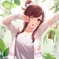 This is a pixiv picture whose title is 心地の良い朝.