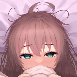 This is a pixiv picture whose title is まつりす、眠れない.