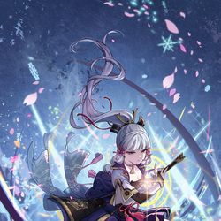 This is a pixiv picture whose title is Kamisato Ayaka.