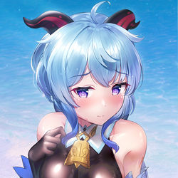 This is a pixiv picture whose title is 甘雨.