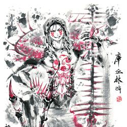 This is a pixiv picture whose title is 【極道畫師】庫·丘林Alter.