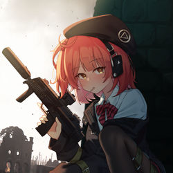 This is a pixiv picture whose title is MP7.