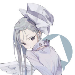 This is a pixiv picture whose title is 天使にも看護婦はいる.
