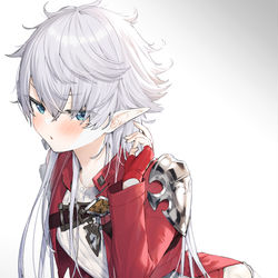 This is a pixiv picture whose title is 6.0で髪の毛おろしてほしい.