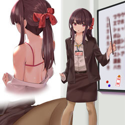 This is a pixiv picture whose title is OL霊夢.