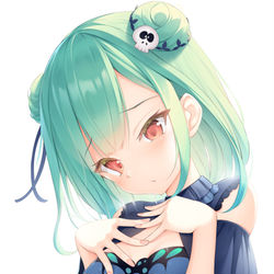This is a pixiv picture whose title is なにかの大きさを気にしているネクロマンサー('ω').