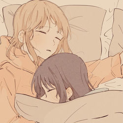 This is a pixiv picture whose title is 昼過ぎまで寝るJDあだしま.