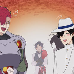 This is a pixiv picture whose title is 森家と幕末の人たち.
