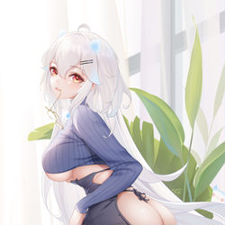This is a pixiv picture whose title is 了了妹和吉他妹妹学穿搭.