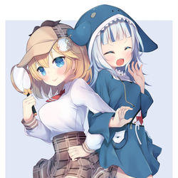 This is a pixiv picture whose title is ぐら＆アメリア.