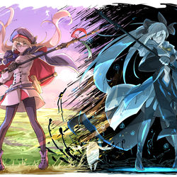 This is a pixiv picture whose title is 楽園の妖精.
