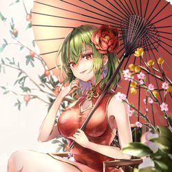 This is a pixiv picture whose title is 華.