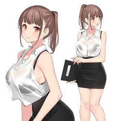 This is a pixiv picture whose title is 担任の先生＿忘年会コーデ.