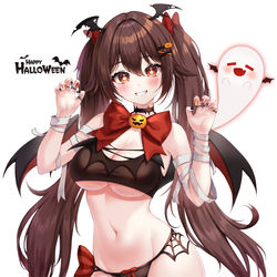 This is a pixiv picture whose title is ハロウィン🎃.